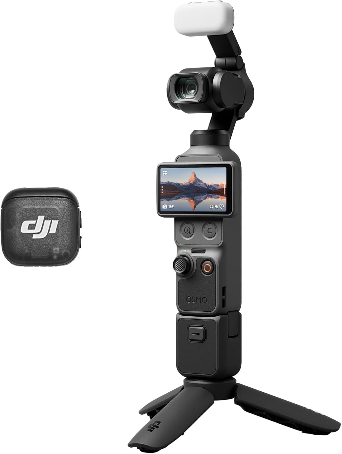 DJI Osmo Pocket 4 Kreativ Combo retail box with the camera and accessories