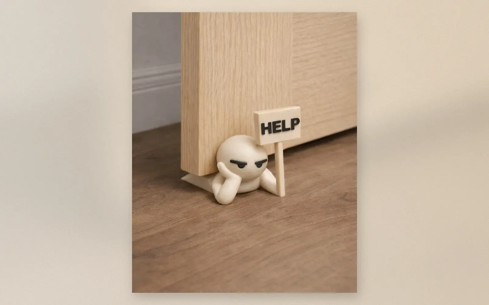 Black and white cat shelf hooks holding keys and lantern from shelf