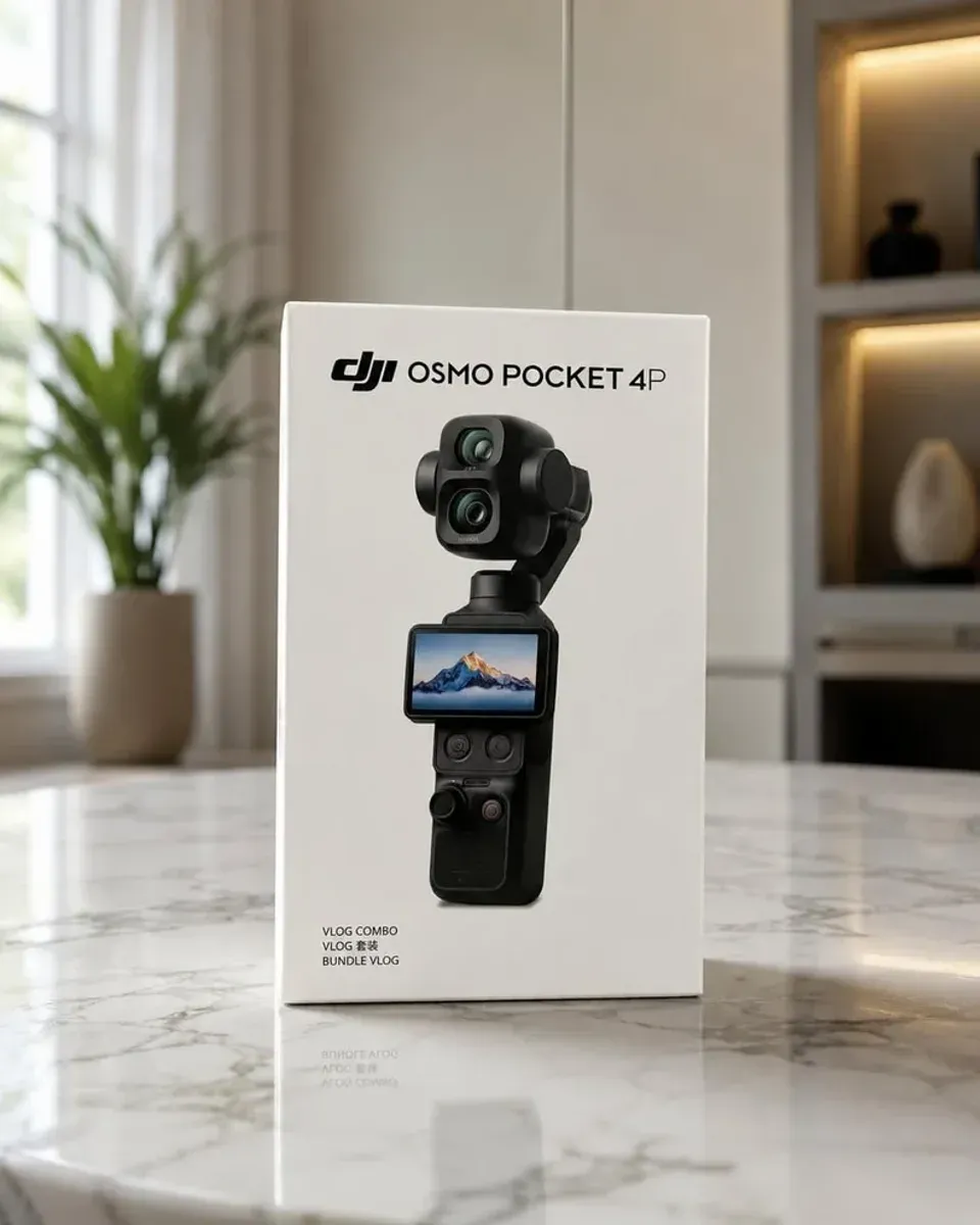 DJI Osmo Pocket 4P Dual-Lens-System Nahaufnahme