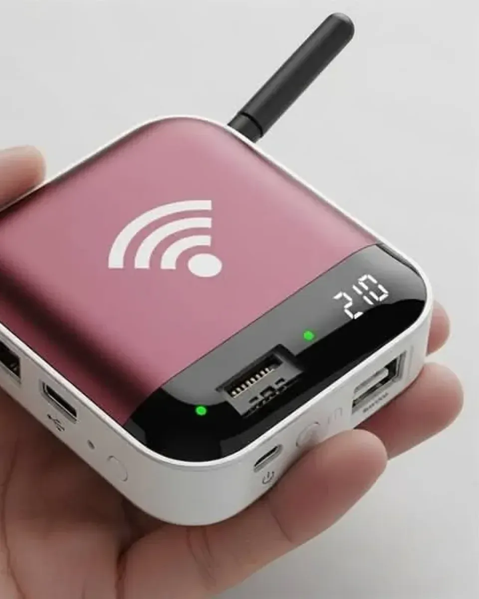Palm PC port layout with USB, microSD, and power button