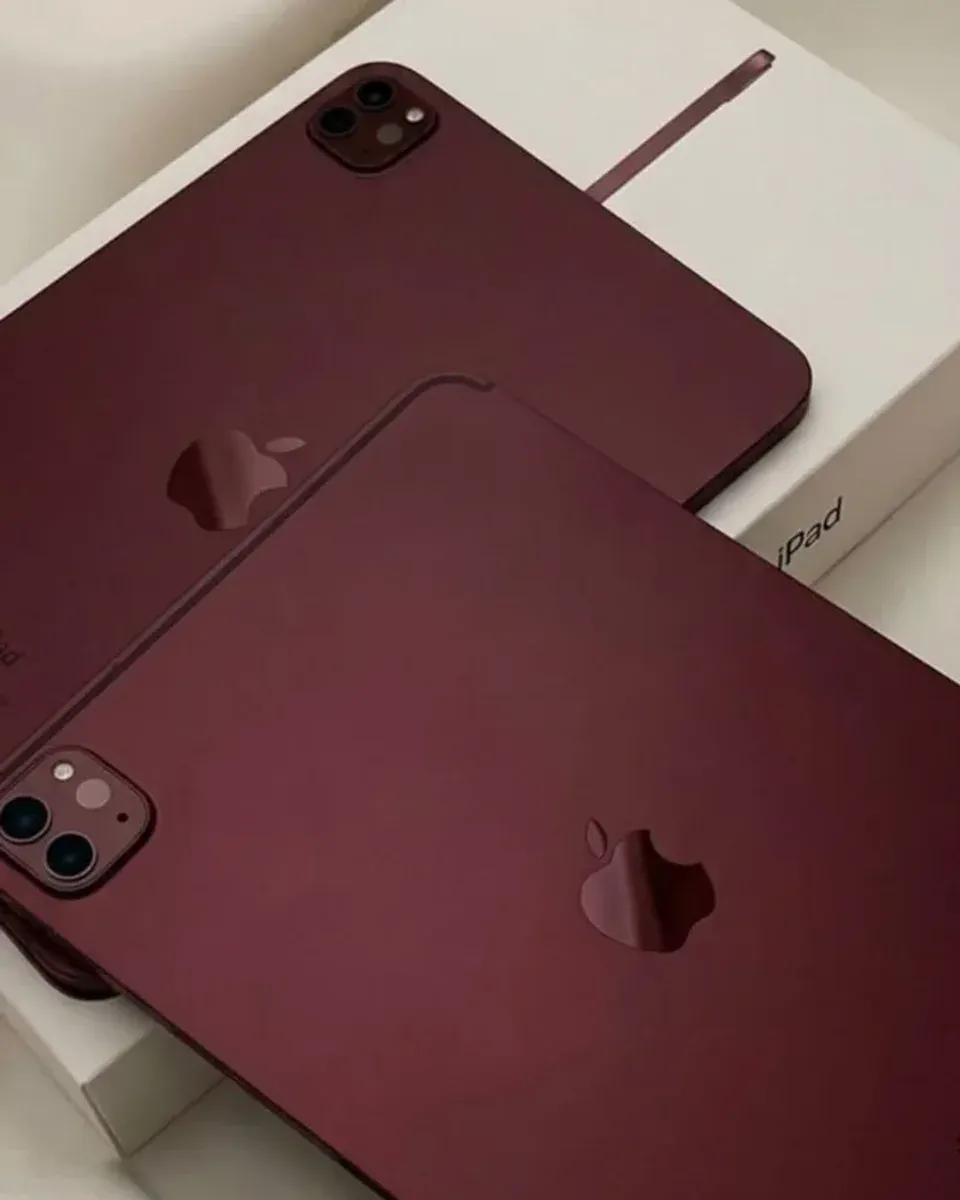 Close-up of the matte burgundy texture and clean edge application