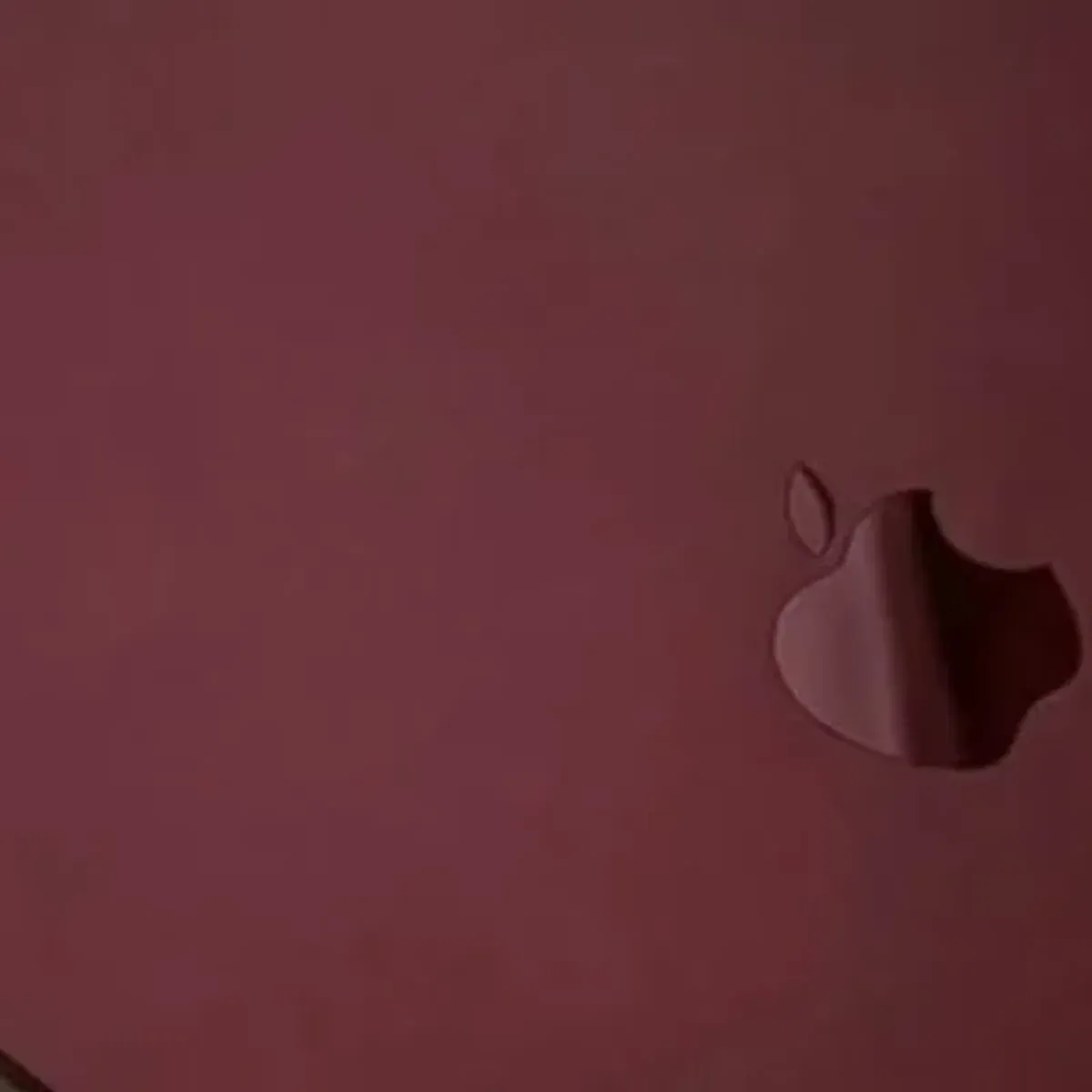 Burgundy-wrapped iPads standing upright showing the sides and edge application