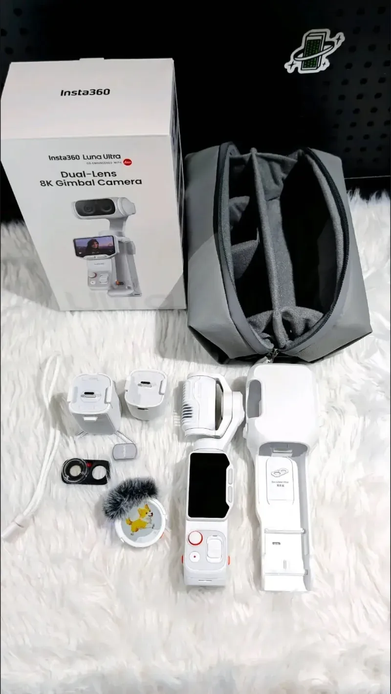 Insta360 Luna Ultra with dual Leica lenses and detachable OLED screen