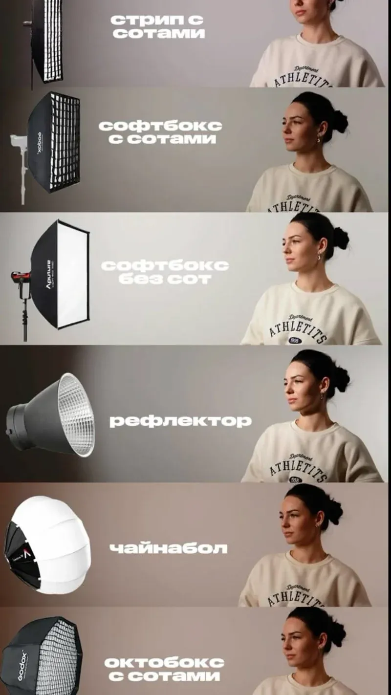 Strip light with grid creating dramatic rim lighting