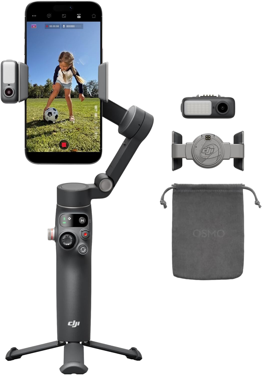 DJI Osmo Mobile 8 smartphone gimbal, folded